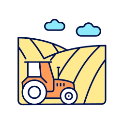 Agricultural landform icon