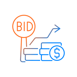 Bidding for items icon