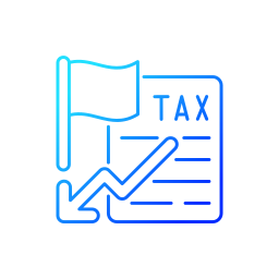 Taxation deduction icon