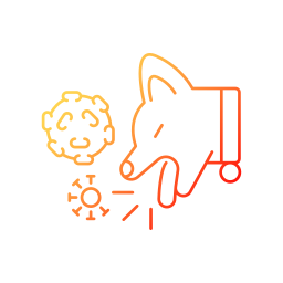 Animal illness icon