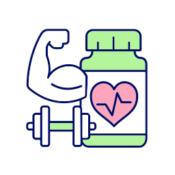 Workout supplements icon
