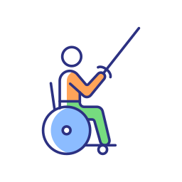 niepełnosprawny sportowiec ikona