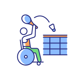 Disabled sportsman icon