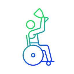 gehandicapte sporters icoon