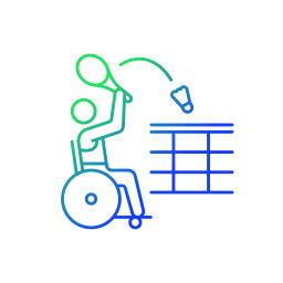 Disabled sportsman icon