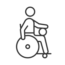 gehandicapte sporters icoon