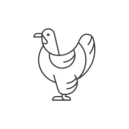 Poultry farming icon