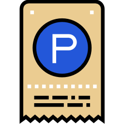 ticket de parking Icône