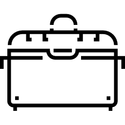 nevera portátil icono