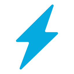 Blue thunder icon