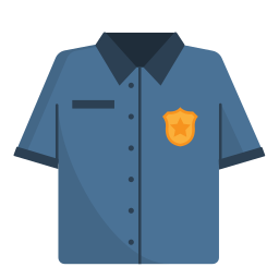 uniforme policial icono
