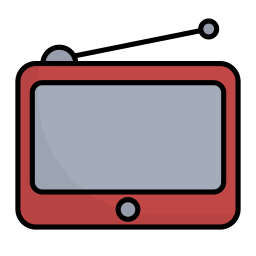 televisión portátil icono