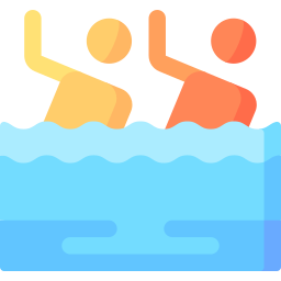 synchroon zwemmen icoon