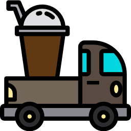 ciężarówka do kawy ikona
