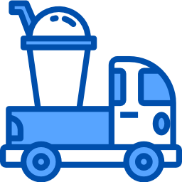 Coffee truck icon