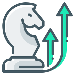 Growth strategy icon