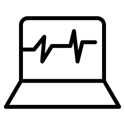 ecg de la máquina icono