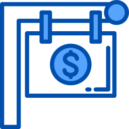 symbole du dollar Icône