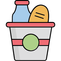 cesta de verduras icono