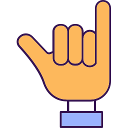 Thumb pointing icon