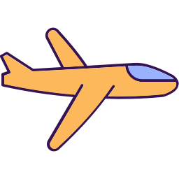 Flying aeroplane icon