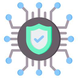 Cyber defense icon