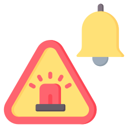 Emergency notification icon