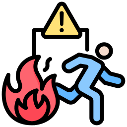 evacuación icono