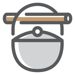 Кипящая сковорода иконка