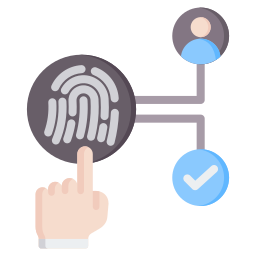 autenticação biométrica Ícone