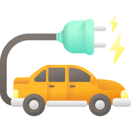 Electric car icon