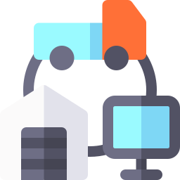 Outsource order fulfillment icon