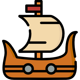 barco vikingo icono