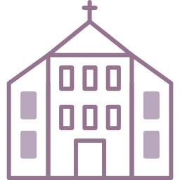 Здание церкви иконка