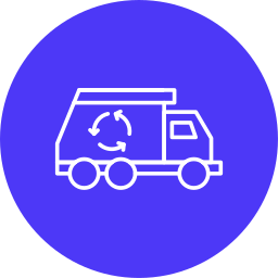 Trash truck icon