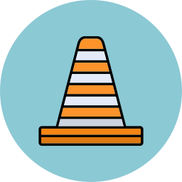 Traffic cone icon