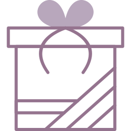 caja de regalo icono