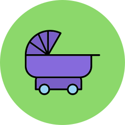 kinderwagen icoon