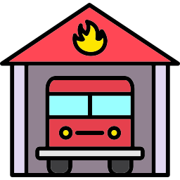 Fire station icon