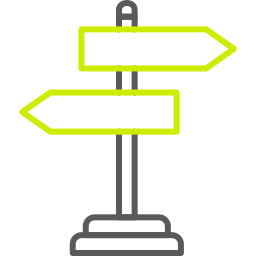 Road sign icon