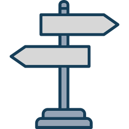 Road sign icon