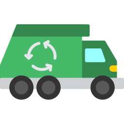 Trash truck icon