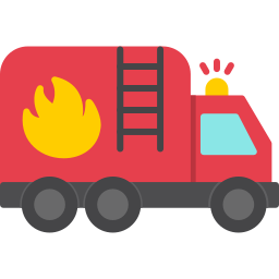 wóz strażacki ikona