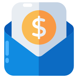 Financial mail icon