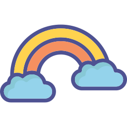 arcobaleno di san patrizio icona