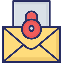 e-mail criptografado Ícone
