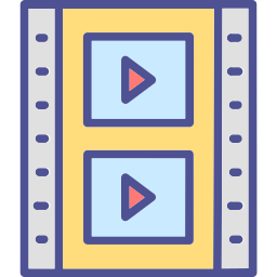 producción de vídeo icono