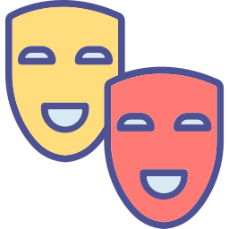 Theatrical mask icon