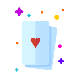 cartas de póquer icono