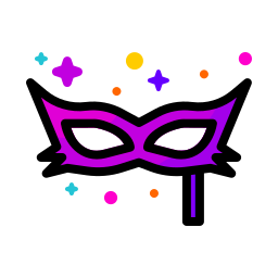 Carnival mask icon